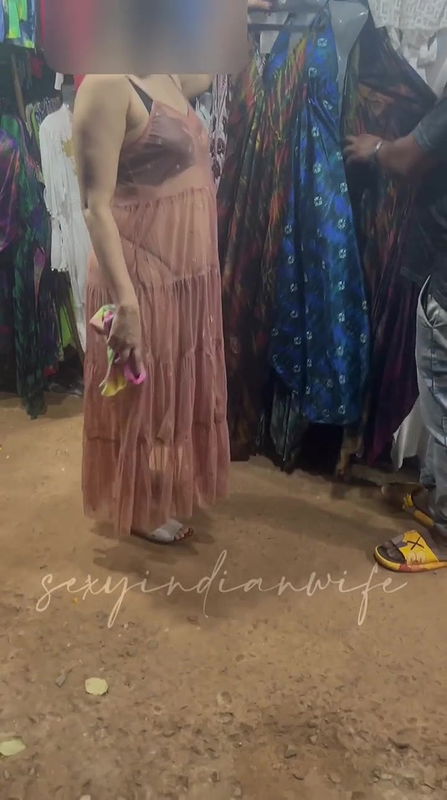 desi hot indian girl shopping dare in dress