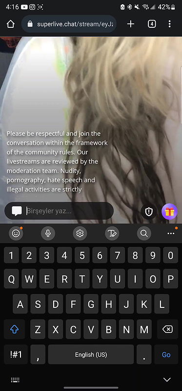 Kitkat showing boobs on SuperliveChrome