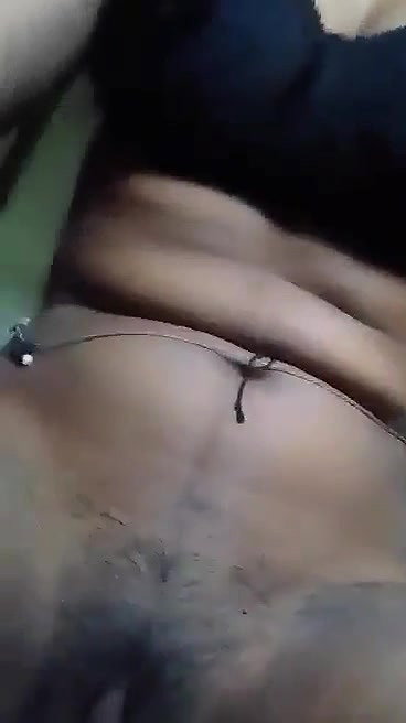 Village girl striping suit and fingering