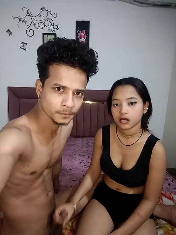 BF Sucking GF Boobs and GF giving Blowjob