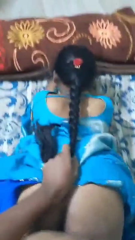 Bhabhi in Blue Saree Doggy Fuck
