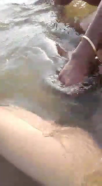 Aunty enjoyed fingering in River Telugu Audio