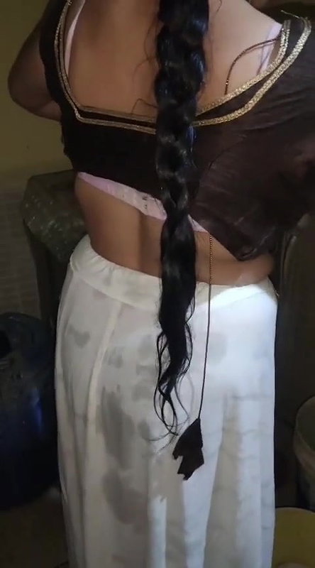 bhabi wearing a dress after bath part 2