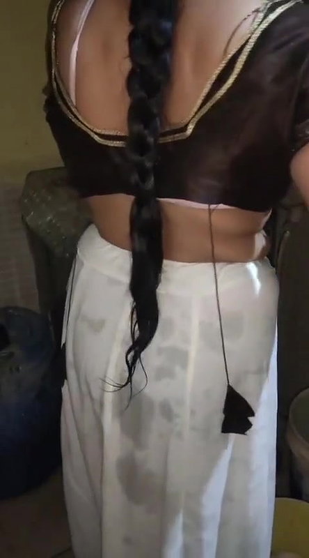 bhabi wearing a dress after bath part 2