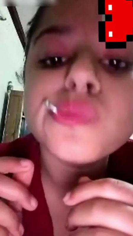 Cute Girl Showing on Video Call