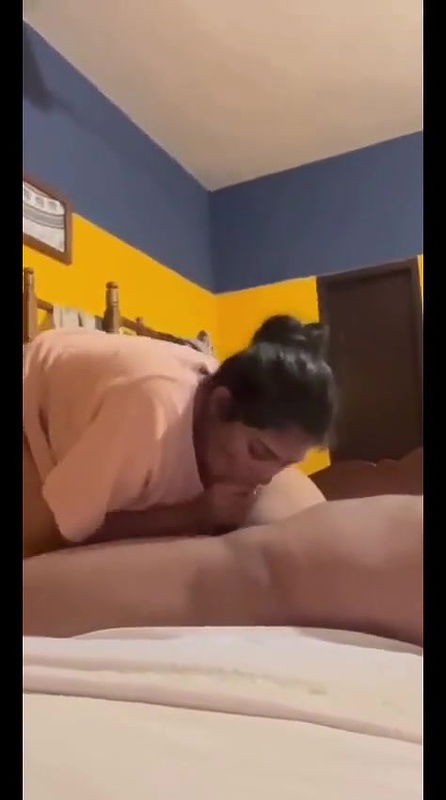 Desi Girl Working Hard With Boyfriend