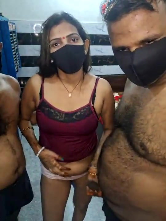 One Girl and Two Men blowjob