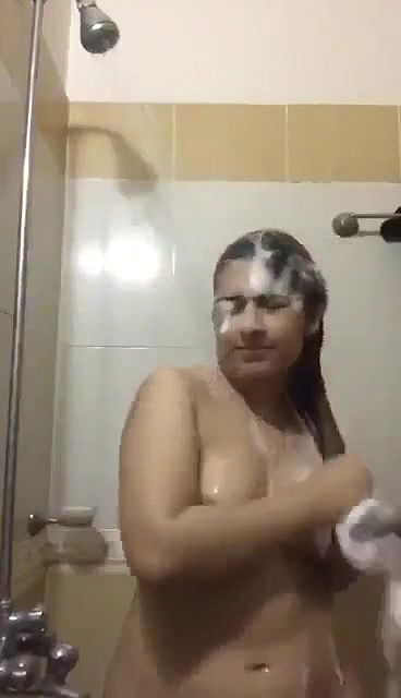Desi girl taking shawer