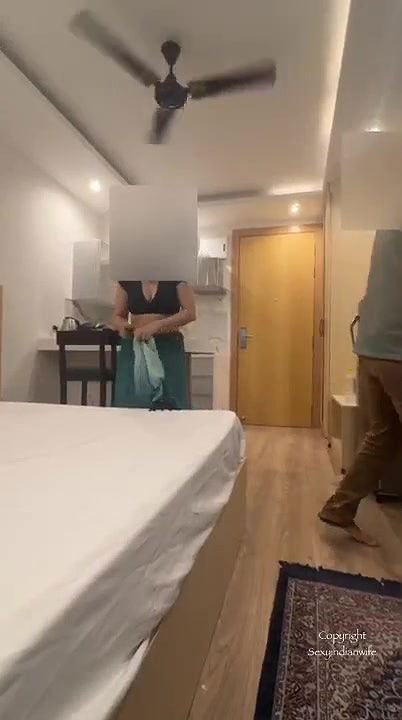 Hot Bhabhi invite massager boy doing massage in front of hubby