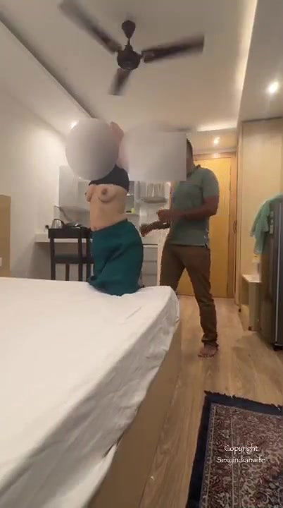 Hot Bhabhi invite massager boy doing massage in front of hubby