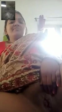 Beautiful Desi Bhabhi Showing To Her Husband On Vc1