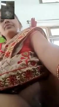 Beautiful Desi Bhabhi Showing To Her Husband On Vc1