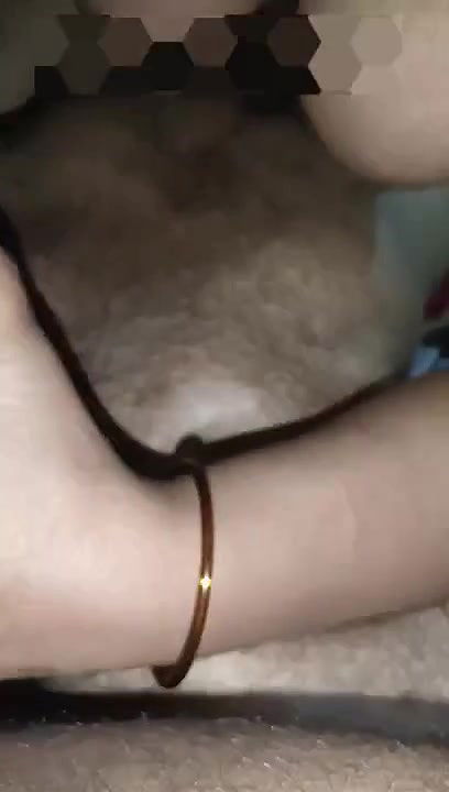 Hot horny wife holding two in one hand and suck nicely