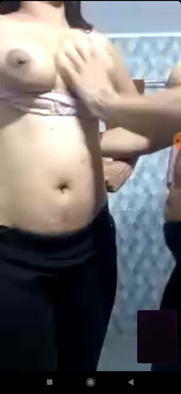 Sisters Stripping in Video Call