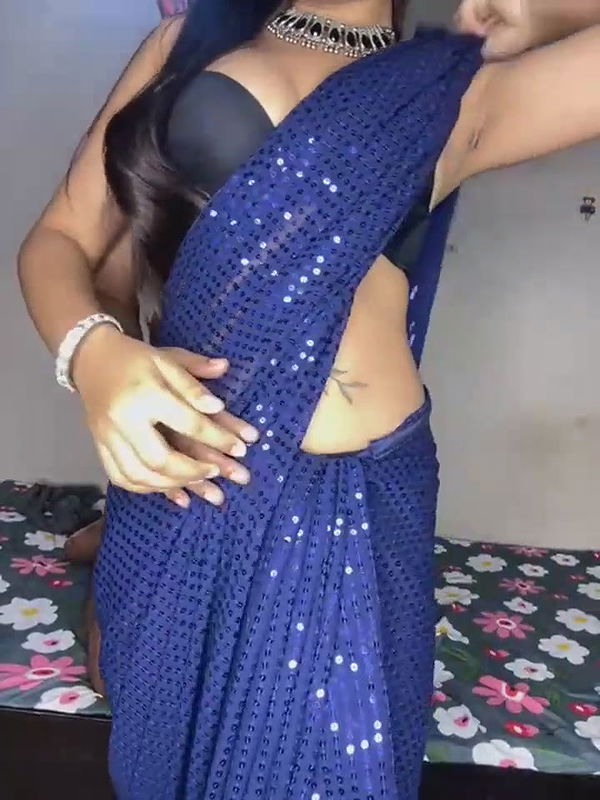 Hot girl removing saree Ass show and Cock Riding
