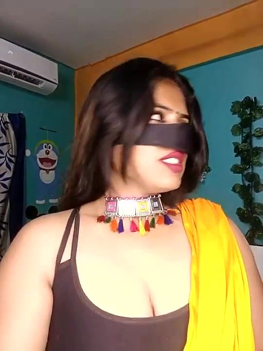 Couple Romance Kissing and Boobs Pressing