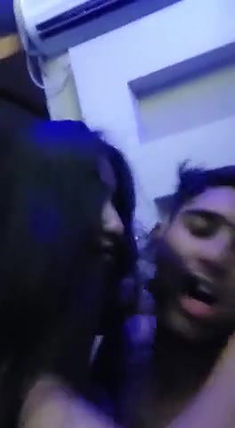 full romance with girlfriend in hotel room