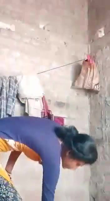 cute girl changing after bath