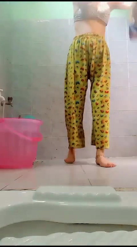 Village GF Undressing and Rubbing Pussy for BF