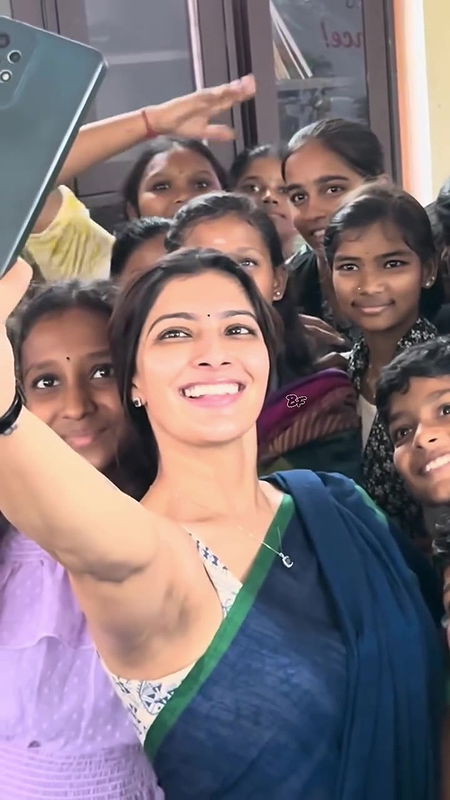 Actress Varalaxmi sexy armpits hips showing at public hot dance