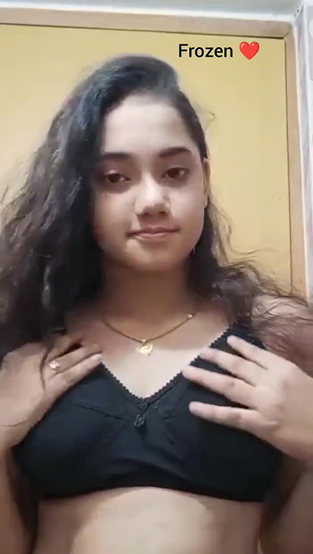 Cute babe capture her pressing boobs for her bf