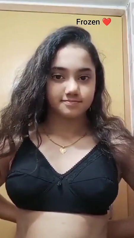 Cute babe capture her pressing boobs for her bf