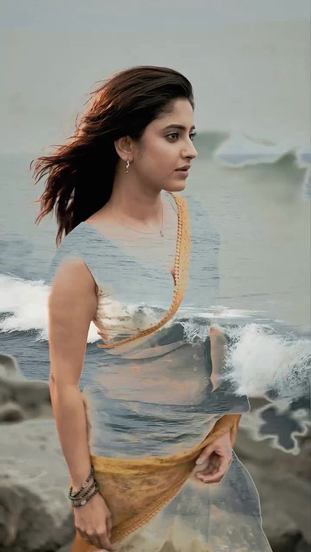 Serial Actress Ayesha sexy boobs armpit hip show in saree