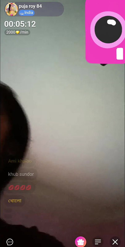puja roy84 chamet video call nude