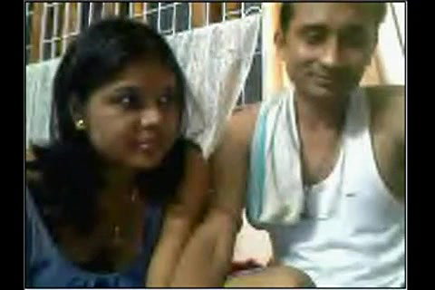 cute webcam couple expressing horniness