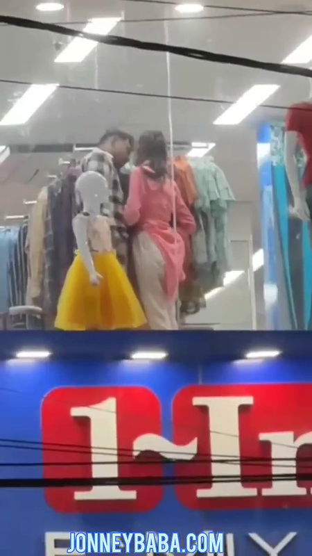unknown men enjoy mall staff girls
