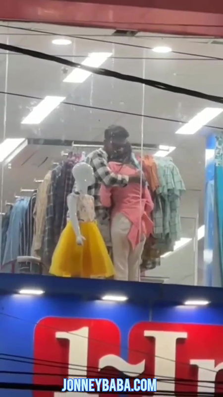 unknown men enjoy mall staff girls