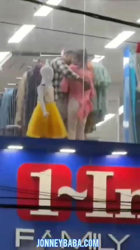 unknown men enjoy mall staff girls