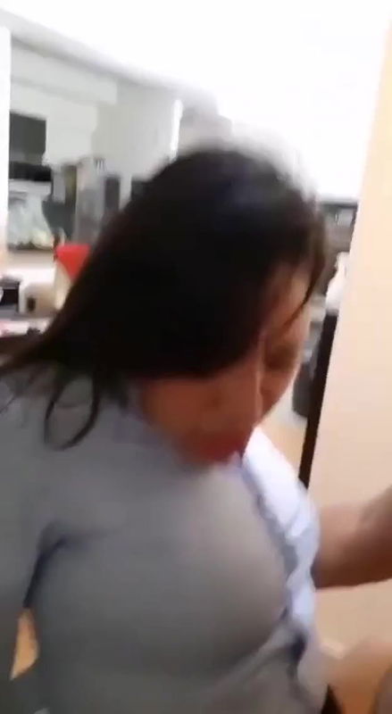 Asian girl fucked till orgasm in lotus position