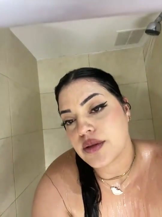 Big tits nude bath