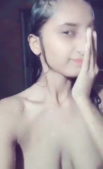 village nude girl record video for bf while bathing