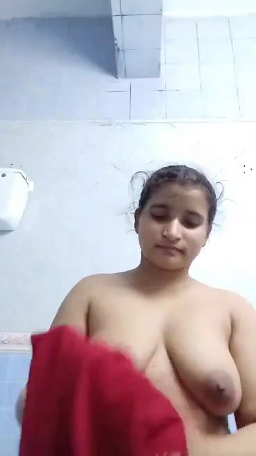 bengali girl in bathroom strips dresses and nude show