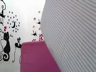 Exquisite natural huge breasts of an Indian housewife on webcam