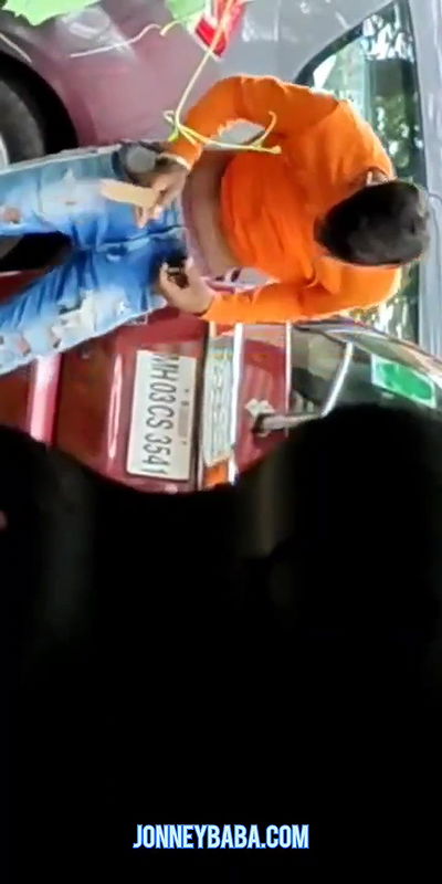 Hidden camera capture enjoying rodeside video