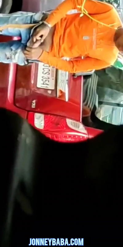 Hidden camera capture enjoying rodeside video