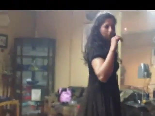 Delicious Indian brunette wife dances and stripteases