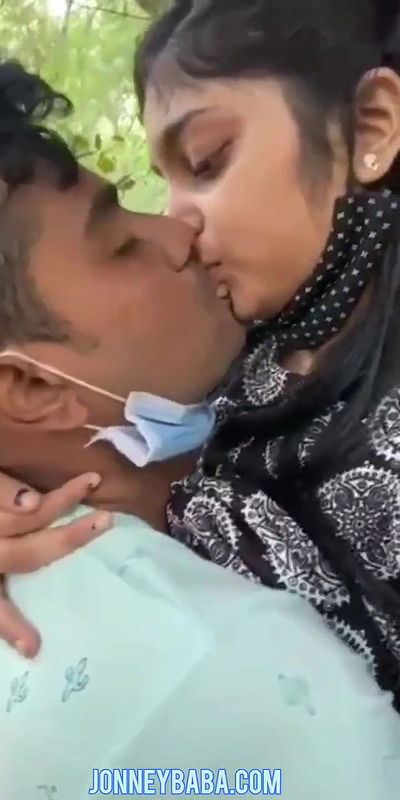 Park kissing desi couple