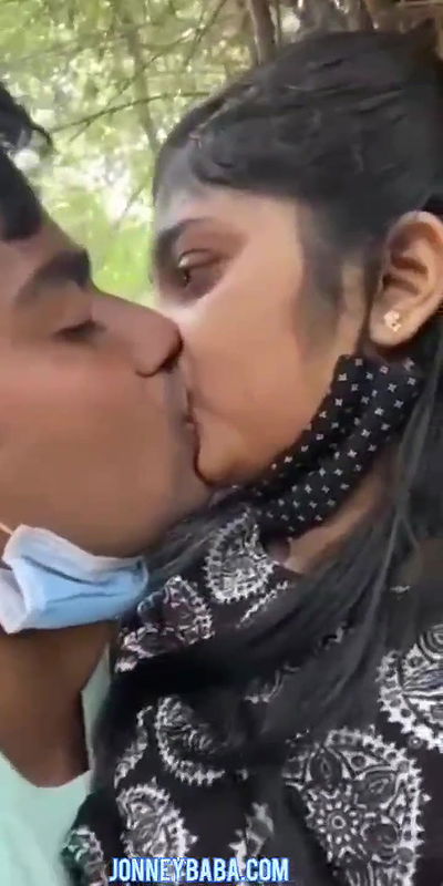 Park kissing desi couple