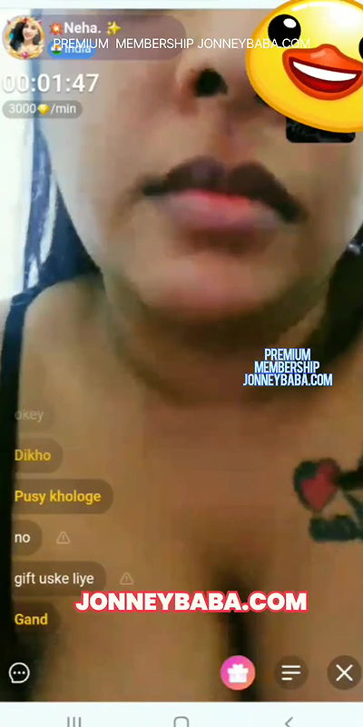 Neha cute girl chamet boobs show