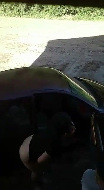 Caught friend wife standing doggy style