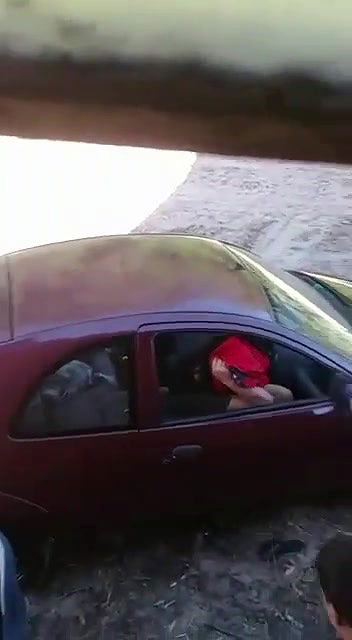 Caught friend wife standing doggy style