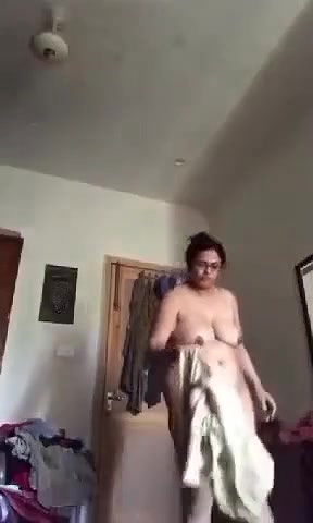 Indian Mother changing dress Hidden Camera