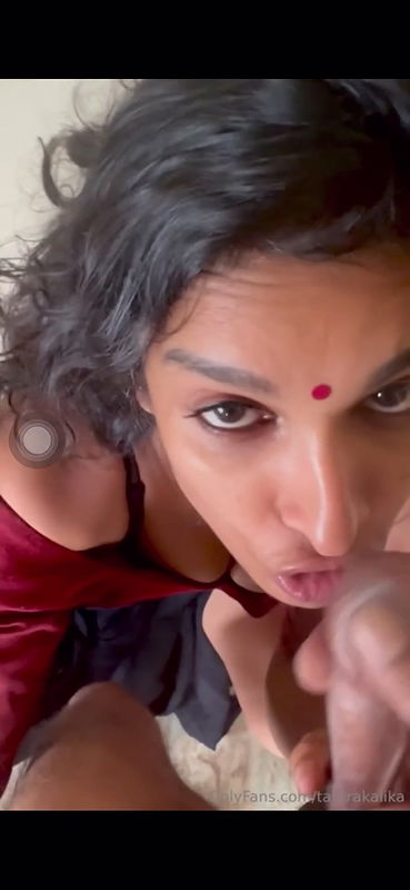 famous Indian model Jikki Nair blowjob and cum on face