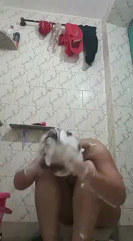 awesome desi bhabhi nude bathing selfie video