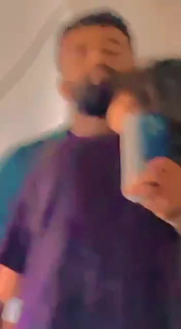 hot wife boob sucking by husband in front of mirror