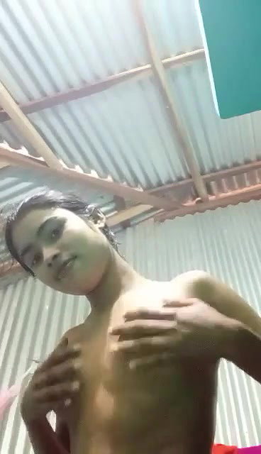 village girl after bath asking sorry in nude MMS